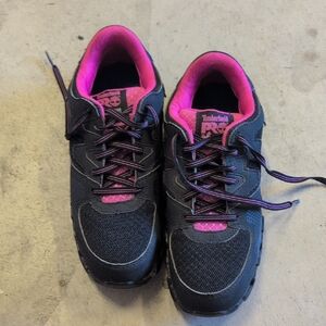 Timberland PRO Women's Black and Pink Sneakers